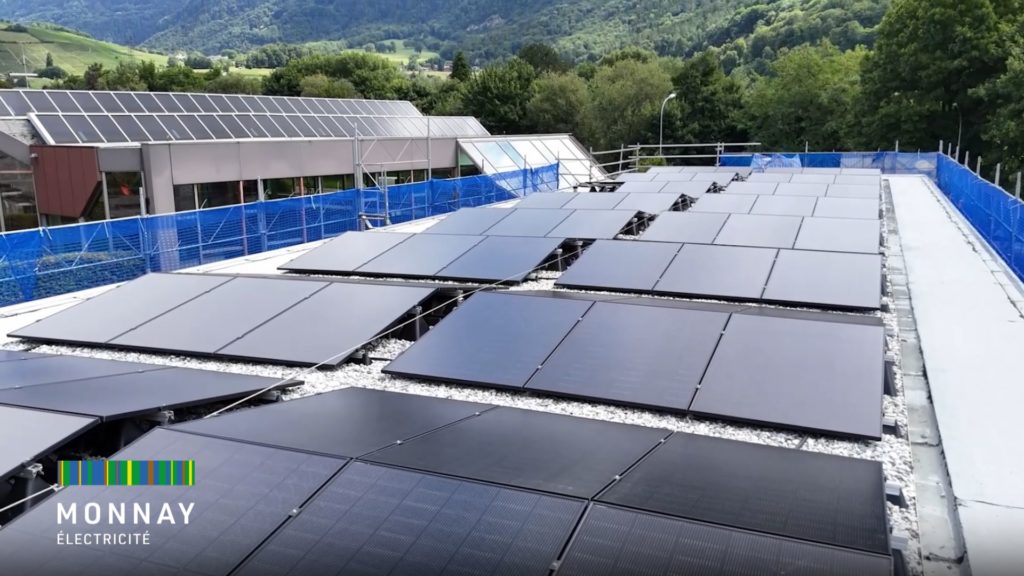 Installation solaire sur une garderie à Saint-Maurice